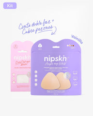 Kit Escotes Perfectos - Cubre Pezones de Silicona y Cinta Doble Faz Nipskin® - Nipskin CR