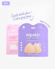 Kit Escotes Perfectos - Cubre Pezones de Silicona y Cinta Doble Faz Nipskin® - Nipskin CR
