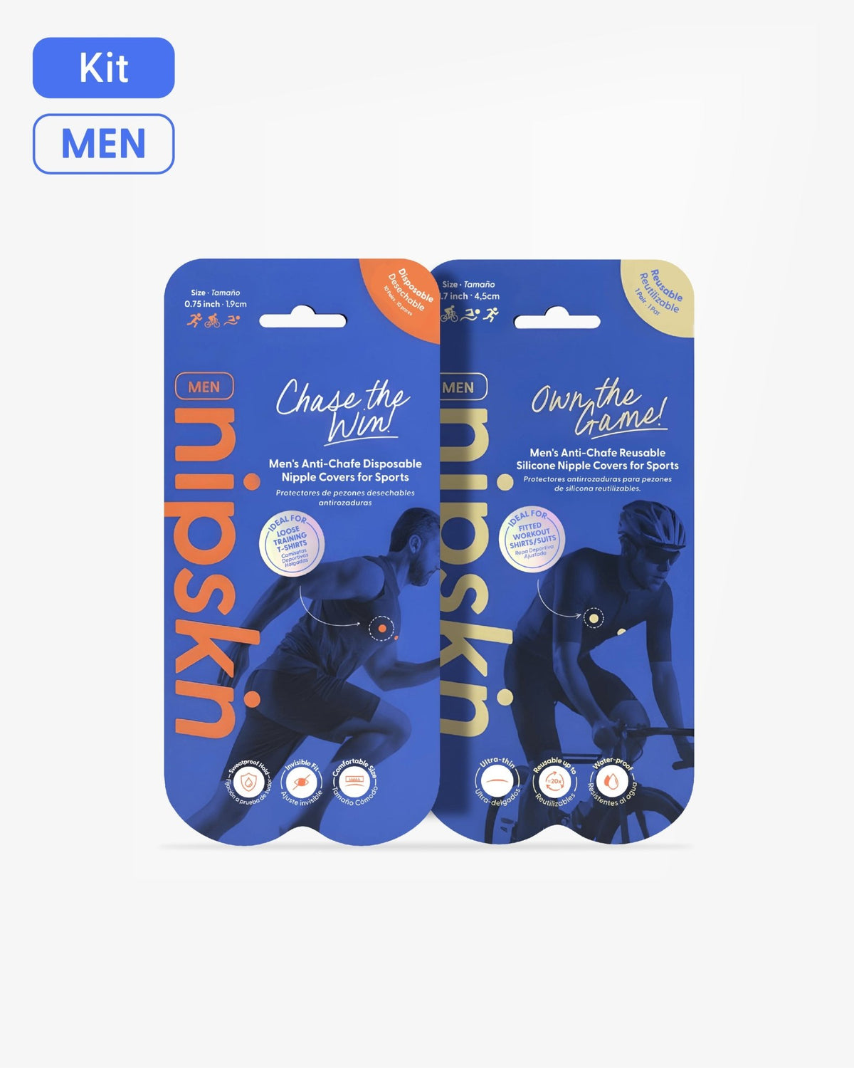 Kit Protectores de Pezón Anti - Roce para Hombre - Nipskin® - Nipskin CR