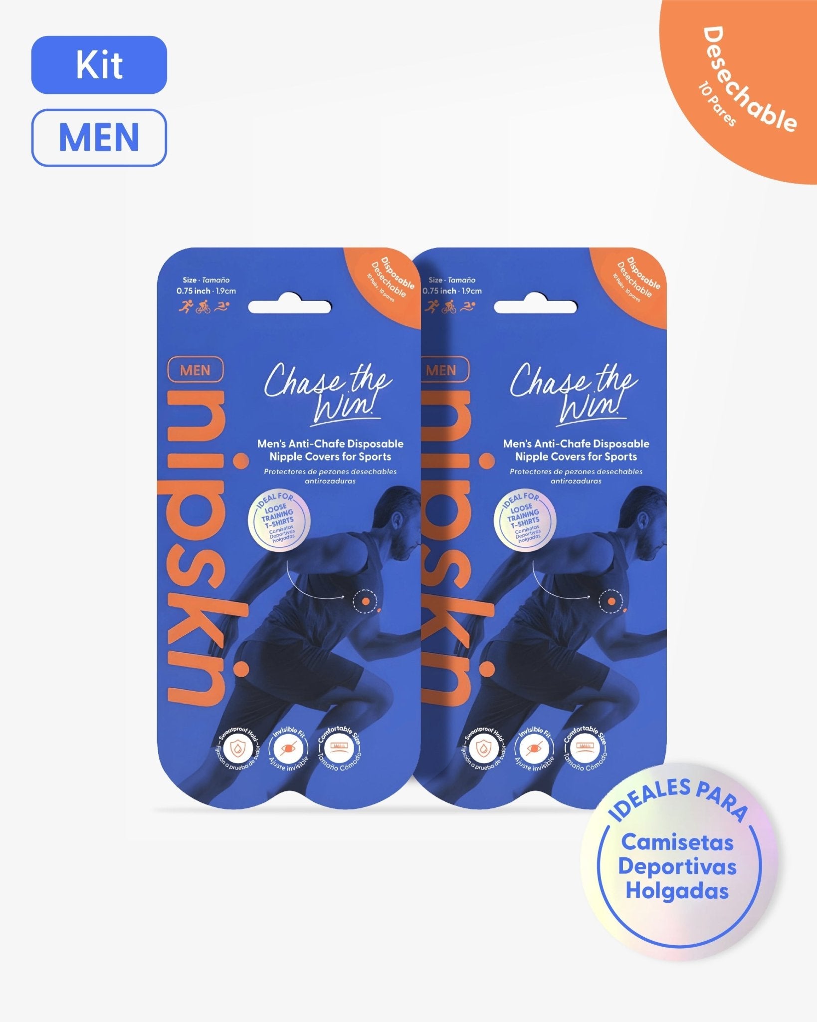 Kit x2 Protectores Anti - Roce (Pack x10 pares c/u), Chase the Win - Nipskin® - Nipskin CR