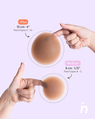 M - Bare it All Nipple Covers - Cubre Pezones Circulares de Silicona Reutilizables Medium - Nipskin CR