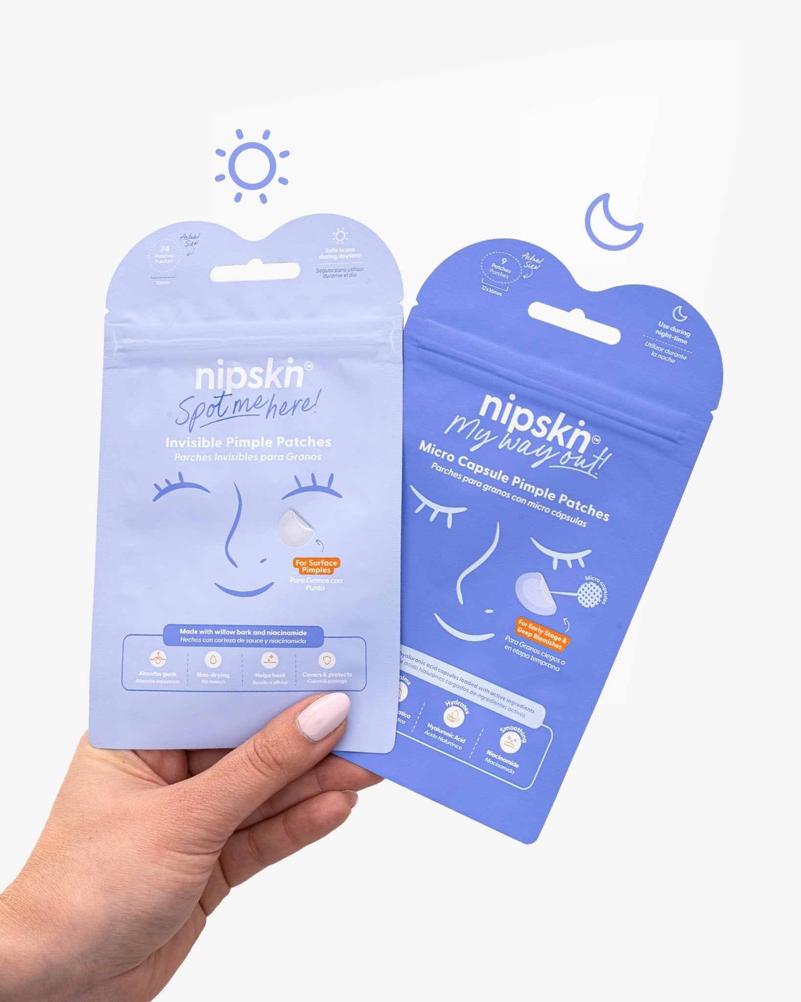 Parches con Micro Cápsulas Hidrocoloides para granitos ciegos - My Way Out - Nipskin CR