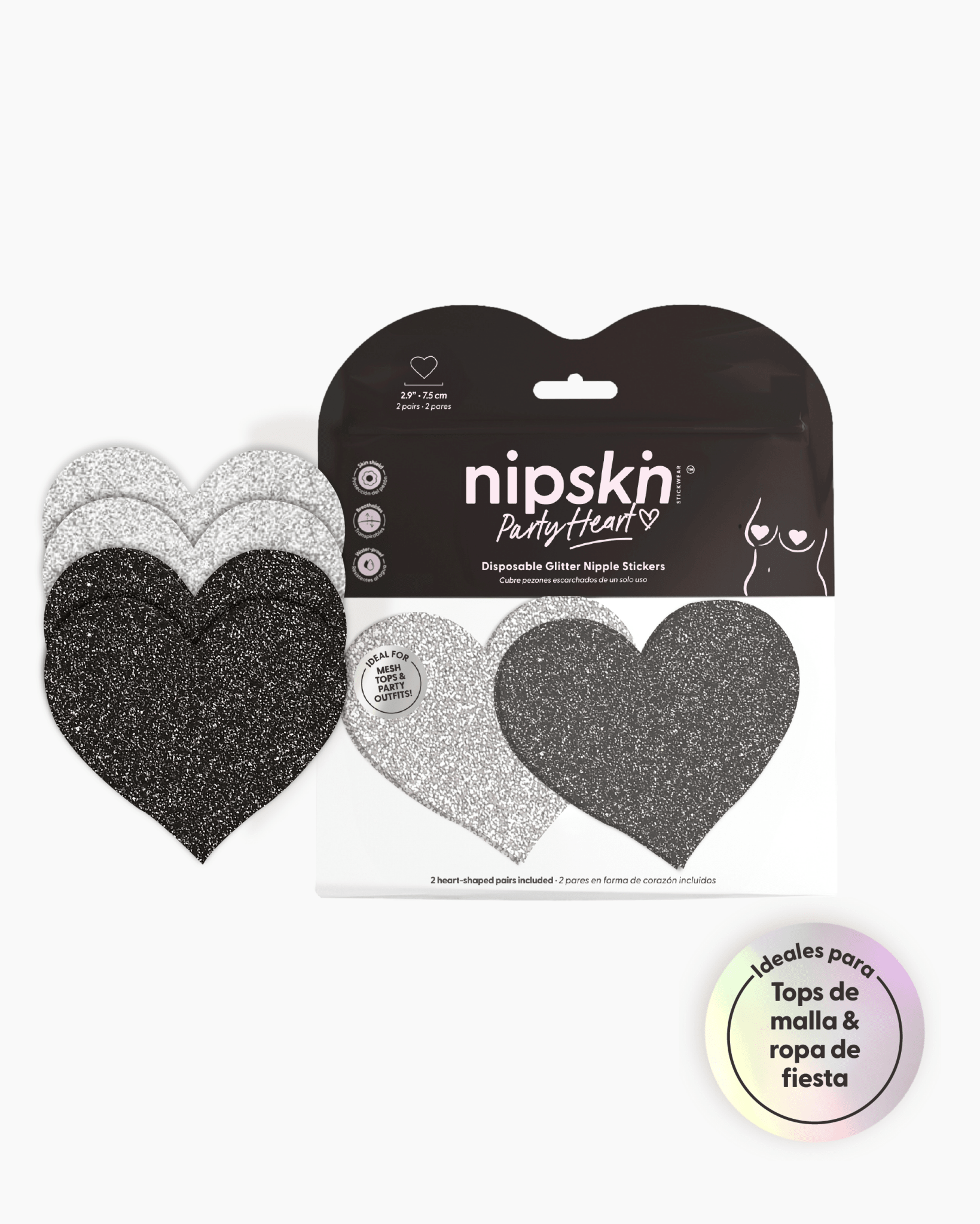 Party Heart - Stickers para cubrir los pezones de un solo uso - Nipskin CR