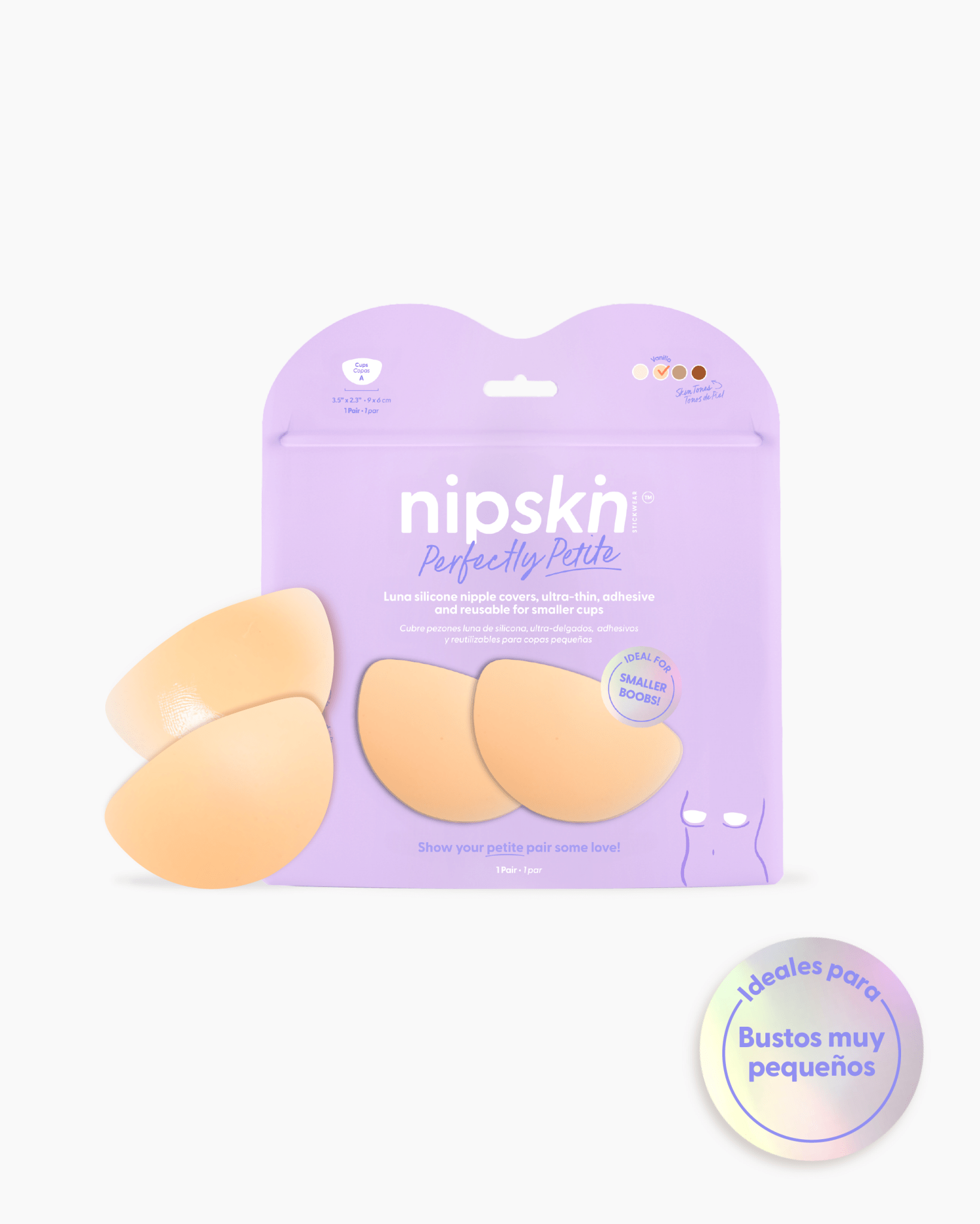 Perfectly Petite - Cubre Pezones Luna de Silicona Reutilizables - Nipskin CR