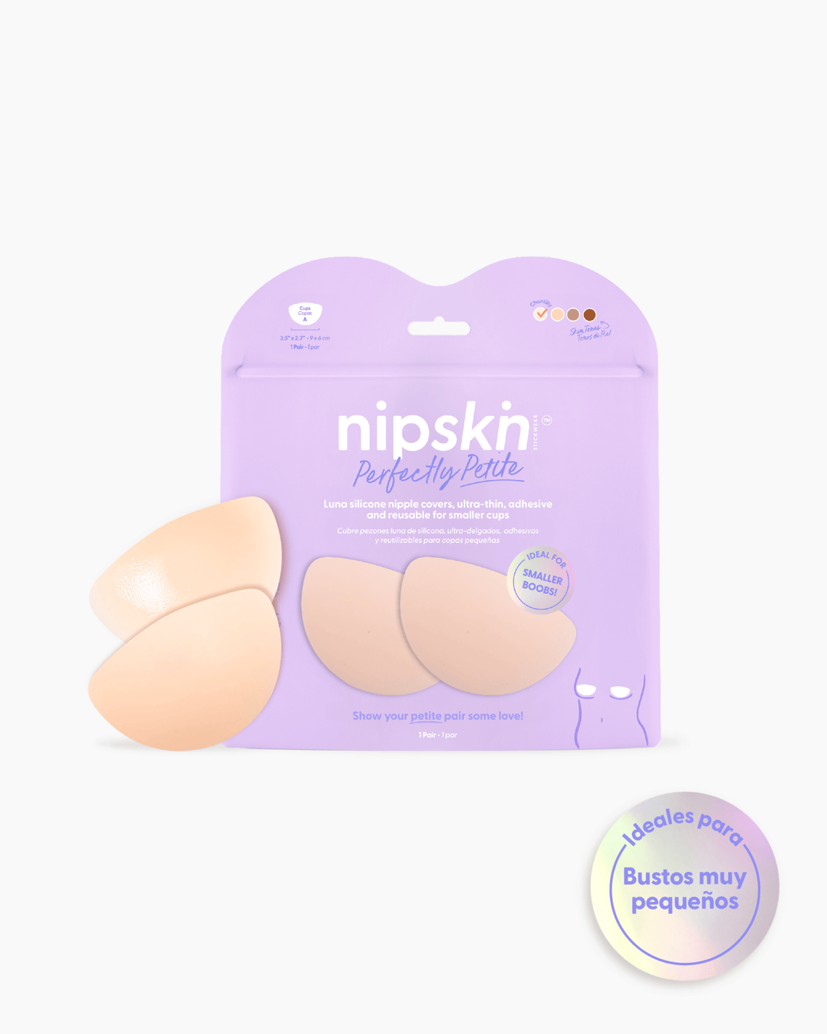 Perfectly Petite - Cubre Pezones Luna de Silicona Reutilizables - Nipskin CR