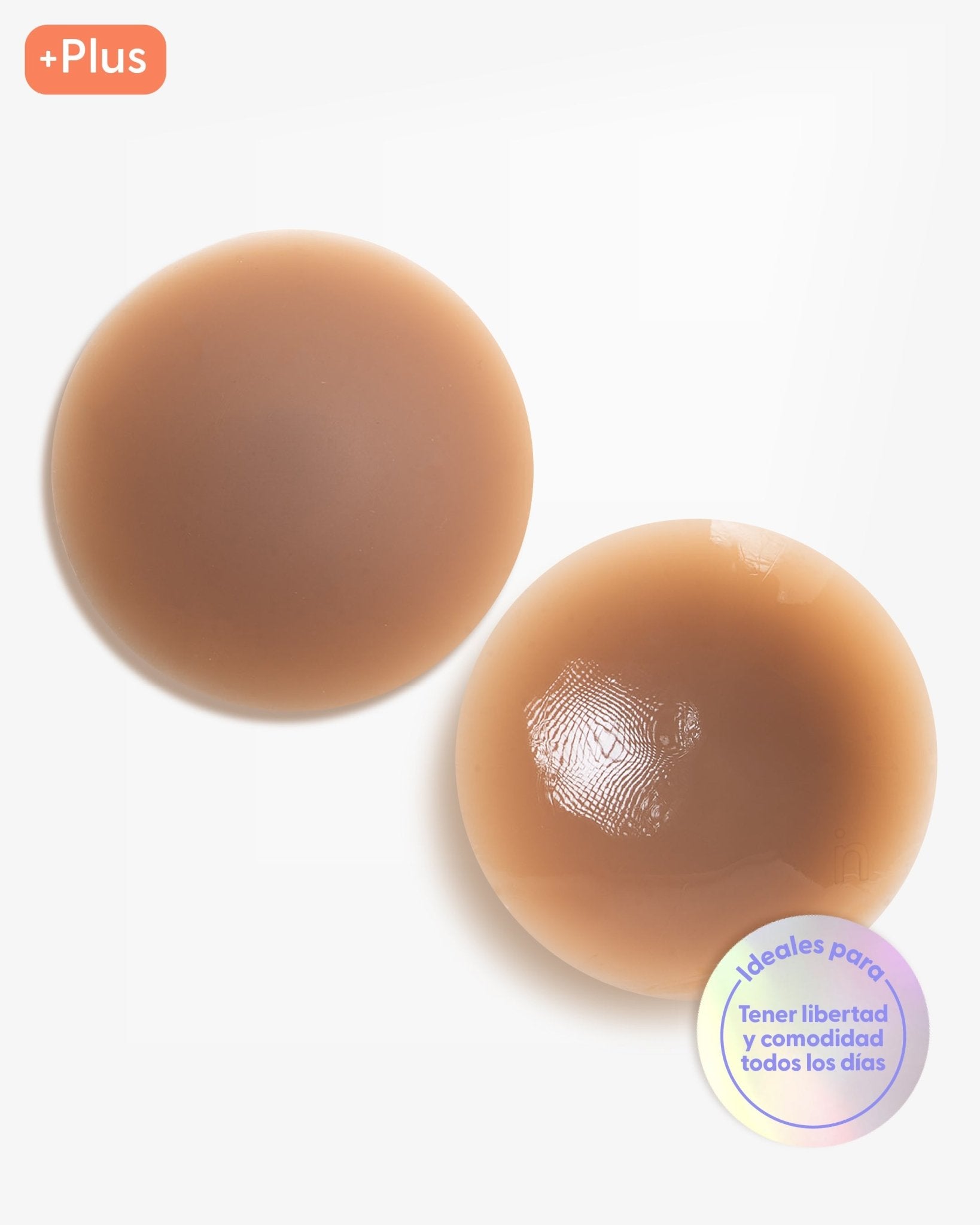 PLUS - Bare it All Nipple Covers - Cubre Pezones Circulares de Silicona Reutilizables - Nipskin CR