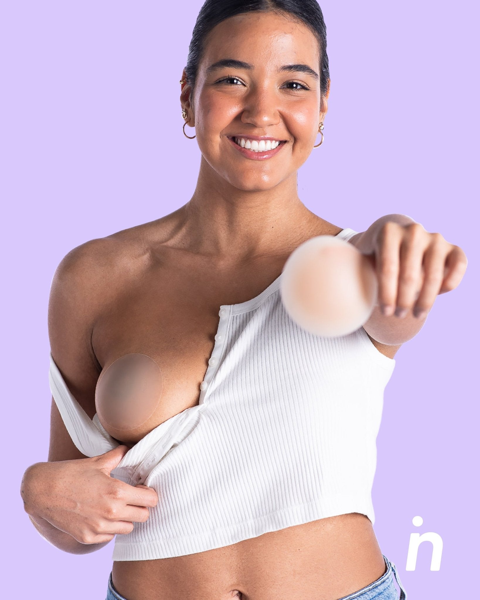 PLUS - Bare it All Nipple Covers - Cubre Pezones Circulares de Silicona Reutilizables - Nipskin CR