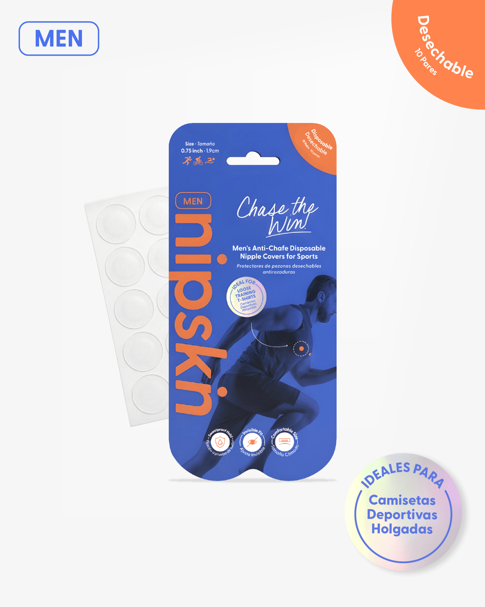 Protector de Pezón Anti - Roce (Pack x10 pares), Chase the Win - Nipskin® - Nipskin CR