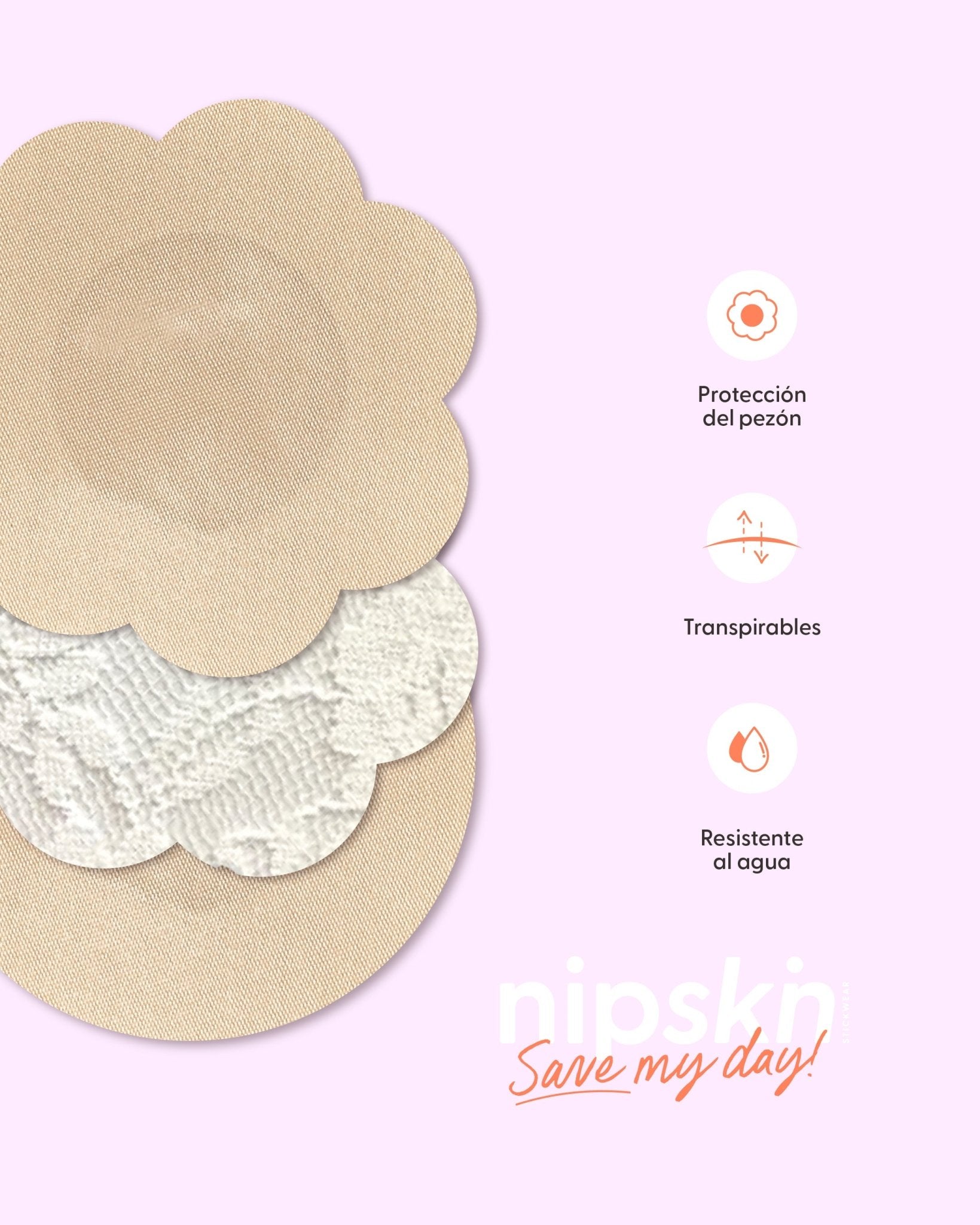 Save My Day - Stickers para cubrir los pezones de un solo uso - Nipskin CR