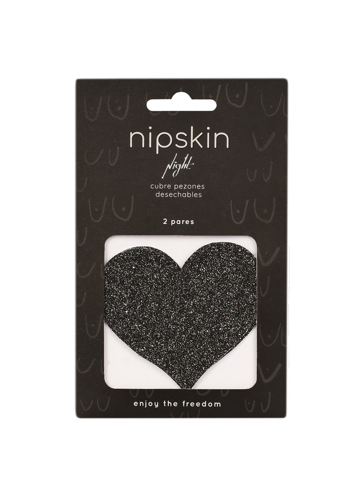 Stickies Night Corazones - 2 pares de Cubre Pezones de un solo uso - nipskincol