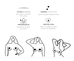 Stickies Night X Satín - 2 Pares de Cubre Pezones de un solo uso - Nipskin CR